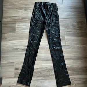 Faux leather pants